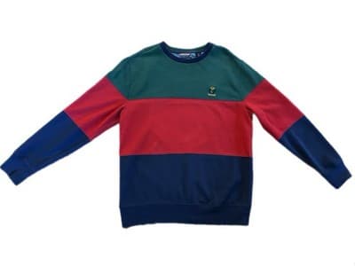 Chaps Ralph Lauren Colorblock Sweatshirt M Vintage Y2K Men’s Streetwear Cotton
