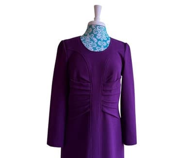 Oscar De La Renta Italian Couture Designer Dress Elegant Holiday Old Money 12