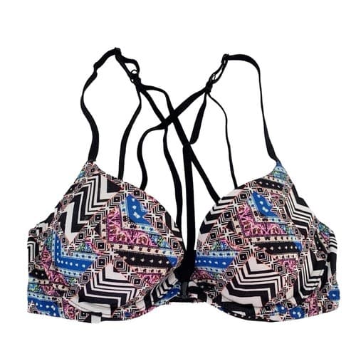 Victoria’s Secret Bra 32C Strappy Bralette Lingerie Black Very Sexy