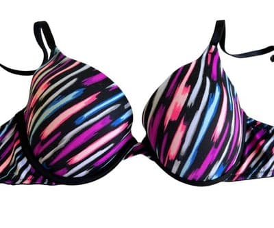 Victorias Secret Push Up Bra 32C Wear Everywhere Lingerie Pink Blue