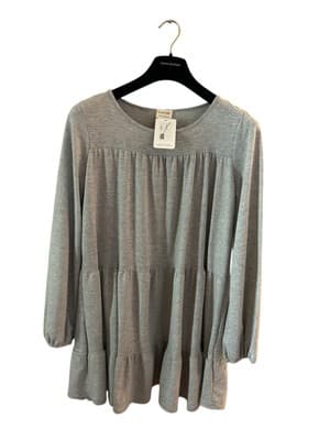 Peach Love Flowy Babydoll Dress Soft NWT New Gray Boutique $44