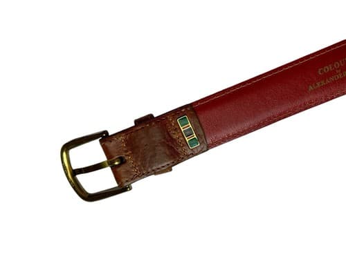 Colors By Alexander Julian Size 36 Brown Leather Belt 1990’s Vintage Boho Men