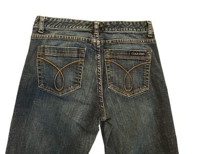 Calvin Klein Blue Jeans Size 8 Denim Pants Slacks Women