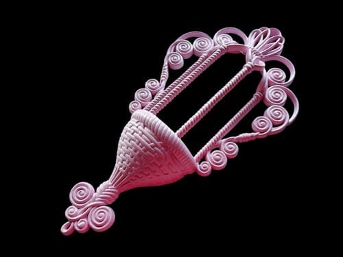 Vintage Pink Wall Hanging Home Decor Decorative Holder Cottage Core Romantic