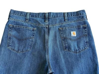 Carhartt Men’s Blue Jeans 40x30 Pants Slacks