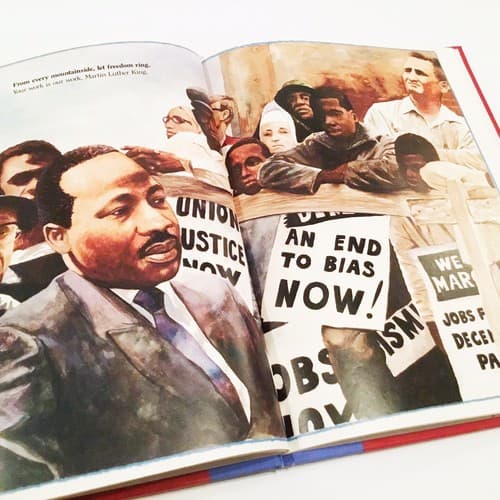 Vintage 1992 Martin Luther King Book Civil Rights Let Freedom Ring Hardback 90’s
