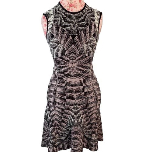 Ronny Kobo XS Designer Dress Fit And Flare Sweater Dress