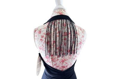 Black Maxi NWT $280 8 Dress Avant Garde Evening Prom Black Tie Beaded Halter