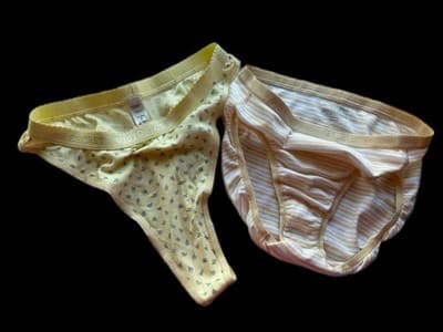 Victoria’s Secret YELLOW Hi Cut Panties Size MEDIUM Vintage COTTON Panty SET