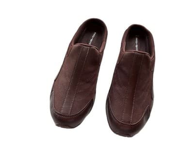 SIZE 12 Genuine Leather Easy Spirit Slip On Slides Women’s Shoes Flats Travel