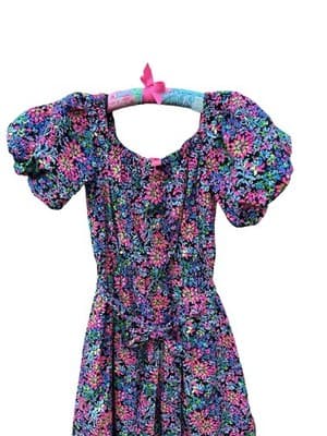 NWT Lilly Pulitzer Tamie Off-The-Shoulder Dress Feeling Fintastic Puffed Sleeves