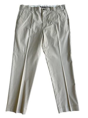 38 X 30 BROOKS BROTHERS Chino Khaki Pants Mens Slacks Stretch Clark Fit