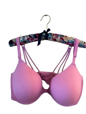 NWT VICTORIAS SECRET NEW PINK BRA 38DD WEAR EVERYWHERE PUSH UP SMOOTH CUP