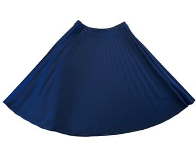 Vintage 1970’s Navy Blue Accordion Pleated Knit Skirt Collegiate Boho Preppy
