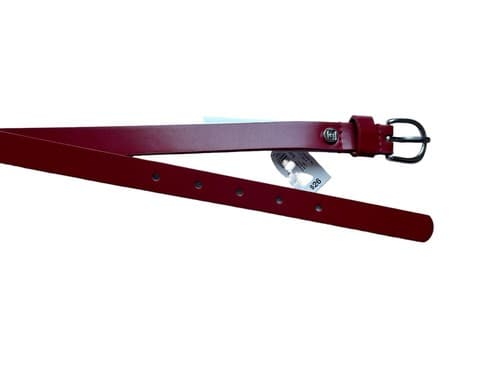 Liz Claiborne Red Skinny Belt NWT Medium Retro Classy Rockabilly Old Money