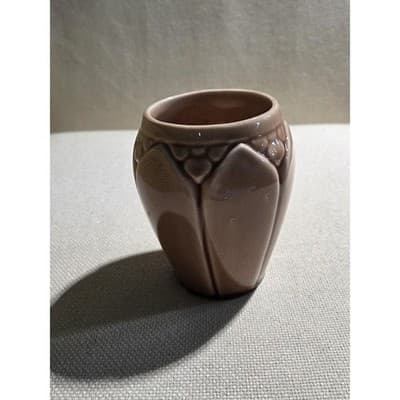 Vintage Rookwood Pottery Lotus Leaf Vase Shape 2090 Factory Second As Is 4.5"