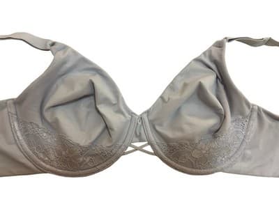 Vanity Fair Blue Bra Lingerie 38C Soft Pastel Lace