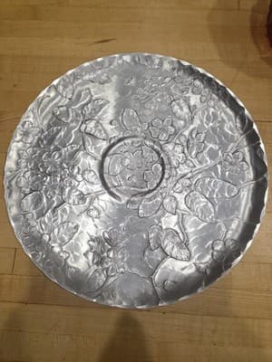 Vintage Wendell August Forge Dogwood Round Server Platter 15 Inch