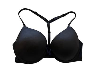 34C Victorias Secret Soft Black Bra Smooth Cups Wear Everywhere Push Up Lingerie