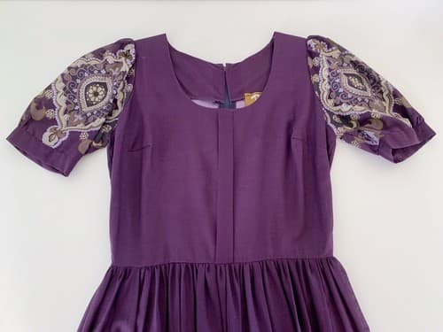 Vintage Purple Maxi Dress Drury Lane Boutique Dublin Ireland Irish Milkmaid