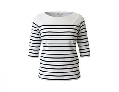 Croft & Barrow Size Large Soft 100% Cotton 3/4 Sleeves Top Blouse Shirt Women’s