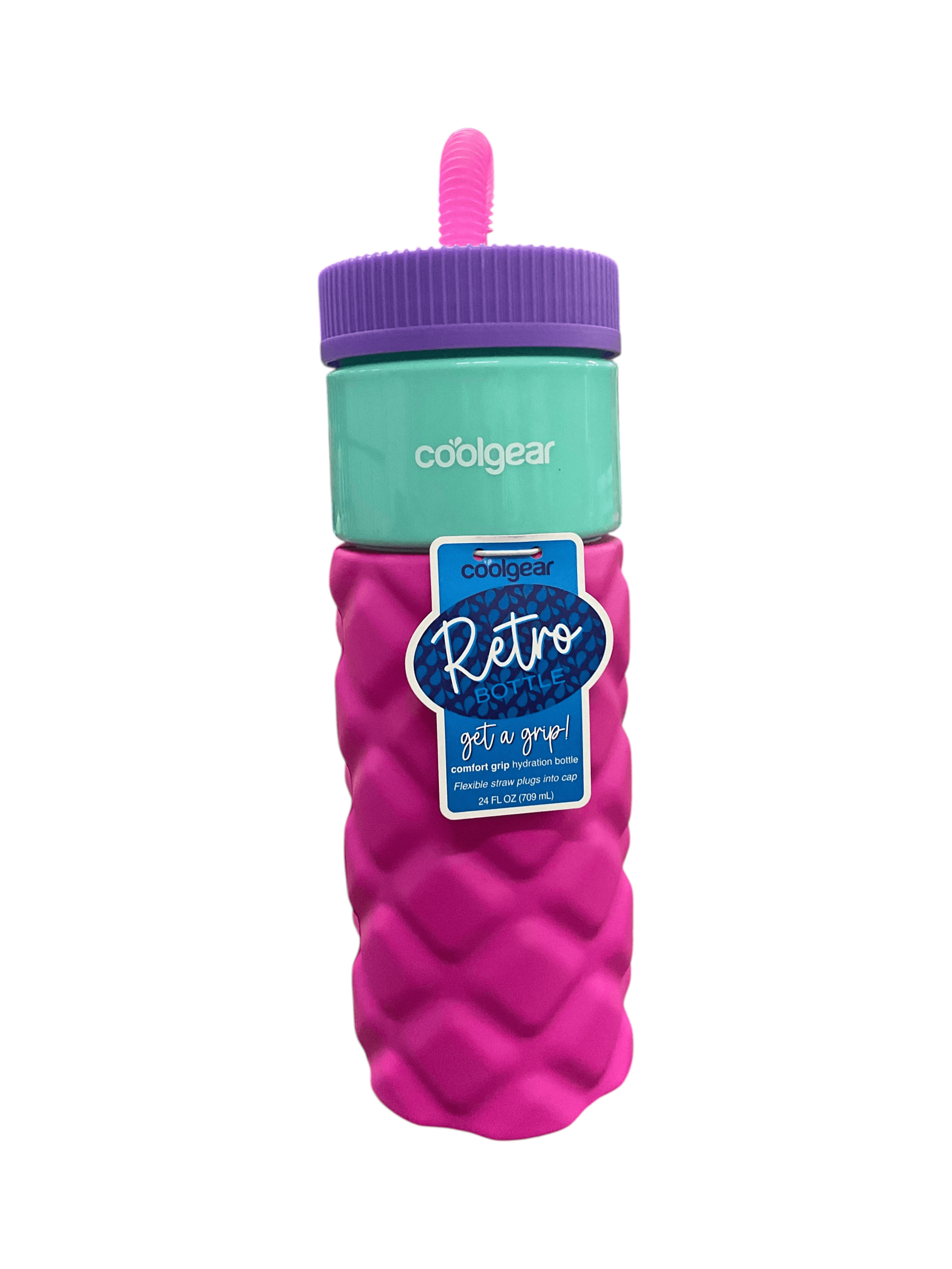 Cool Gear Retro 24oz Water Bottle with Straw
