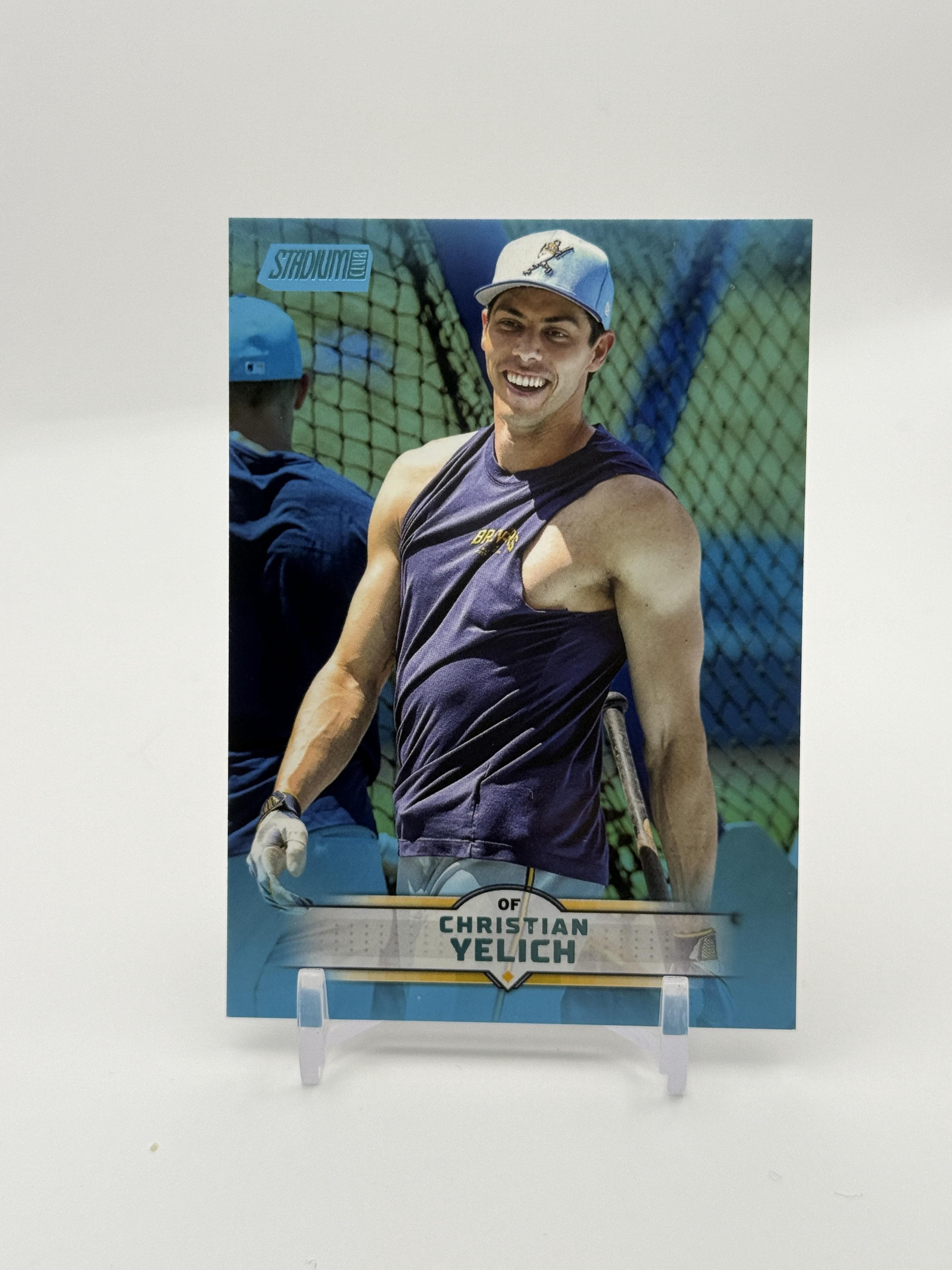 2025 Stadium Club #171 Christian Yelich Light Blue Foil