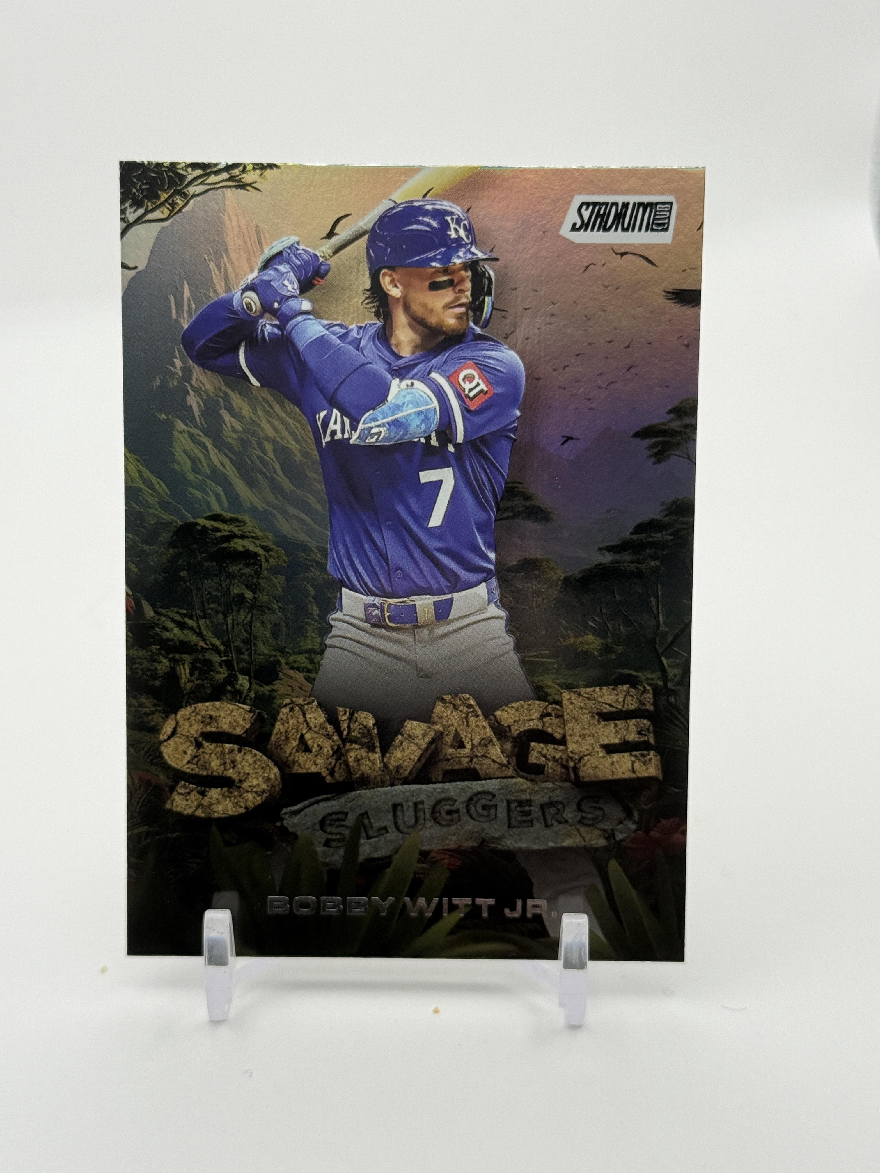 2025 Stadium Club #SS-6 Bobby Witt Jr. Savage Sluggers