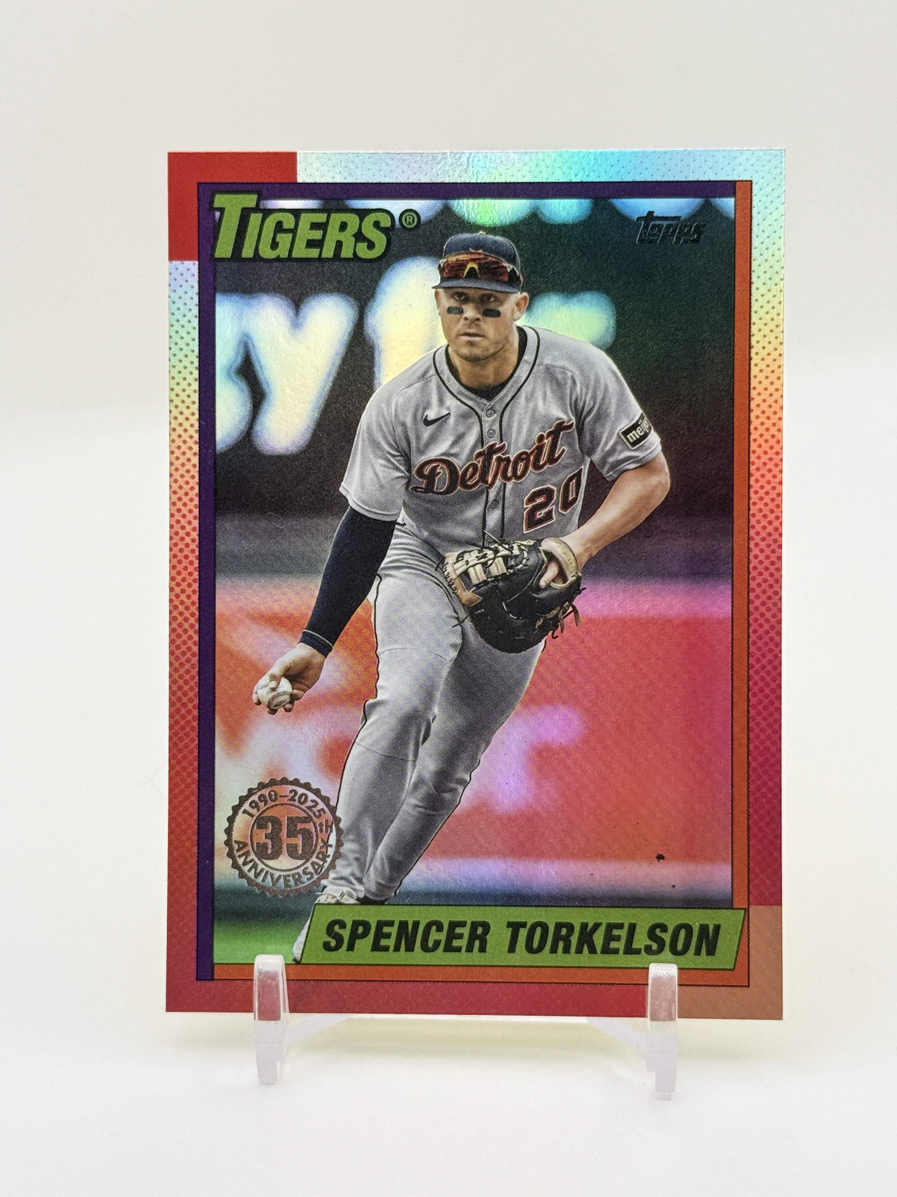 2025 Topps Update #U90-48 Spencer Torkelson 1990 Topps Baseball 35th Anniversary