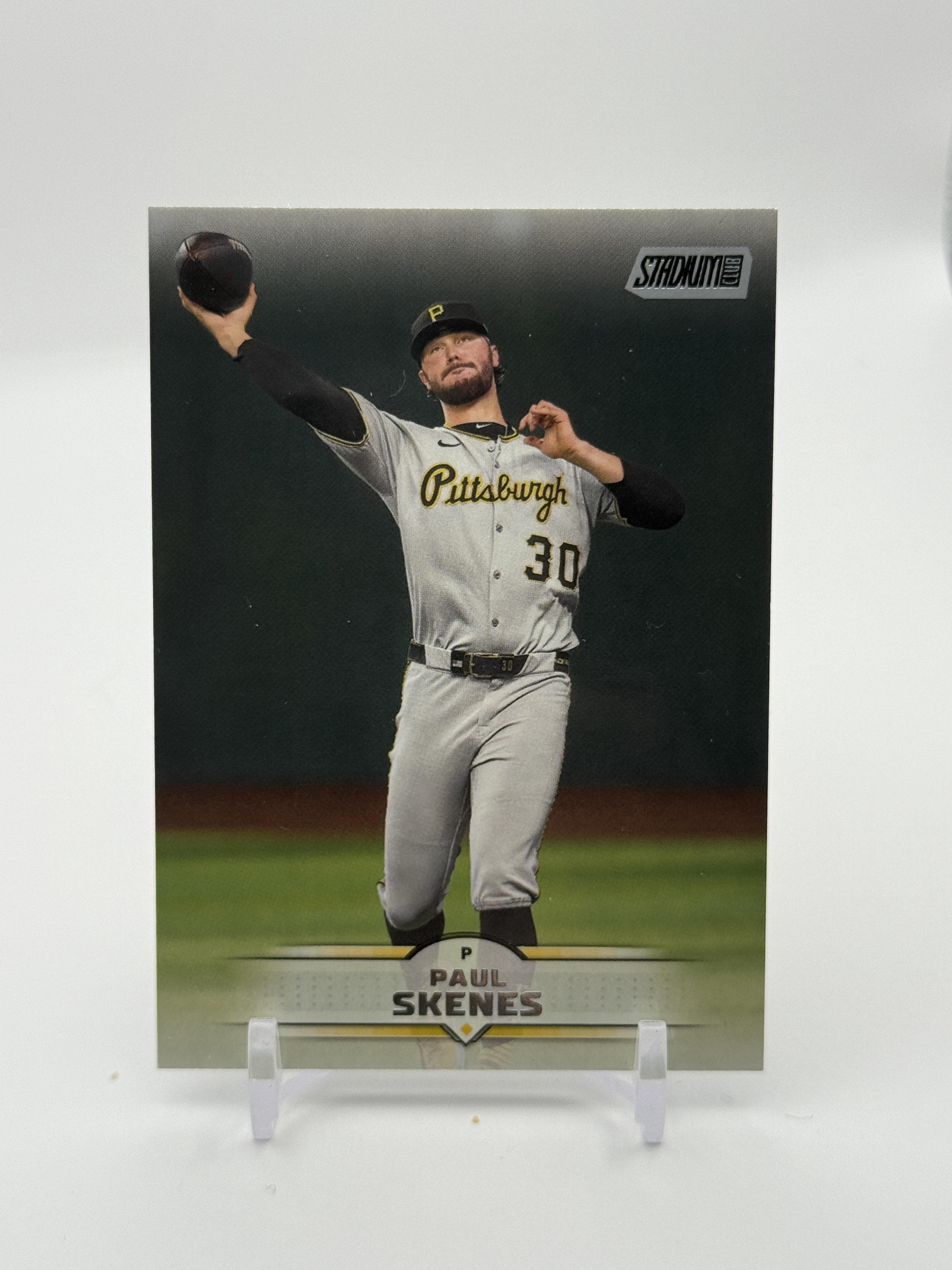 2025 Stadium Club #105 Paul Skenes Light Blue Foil