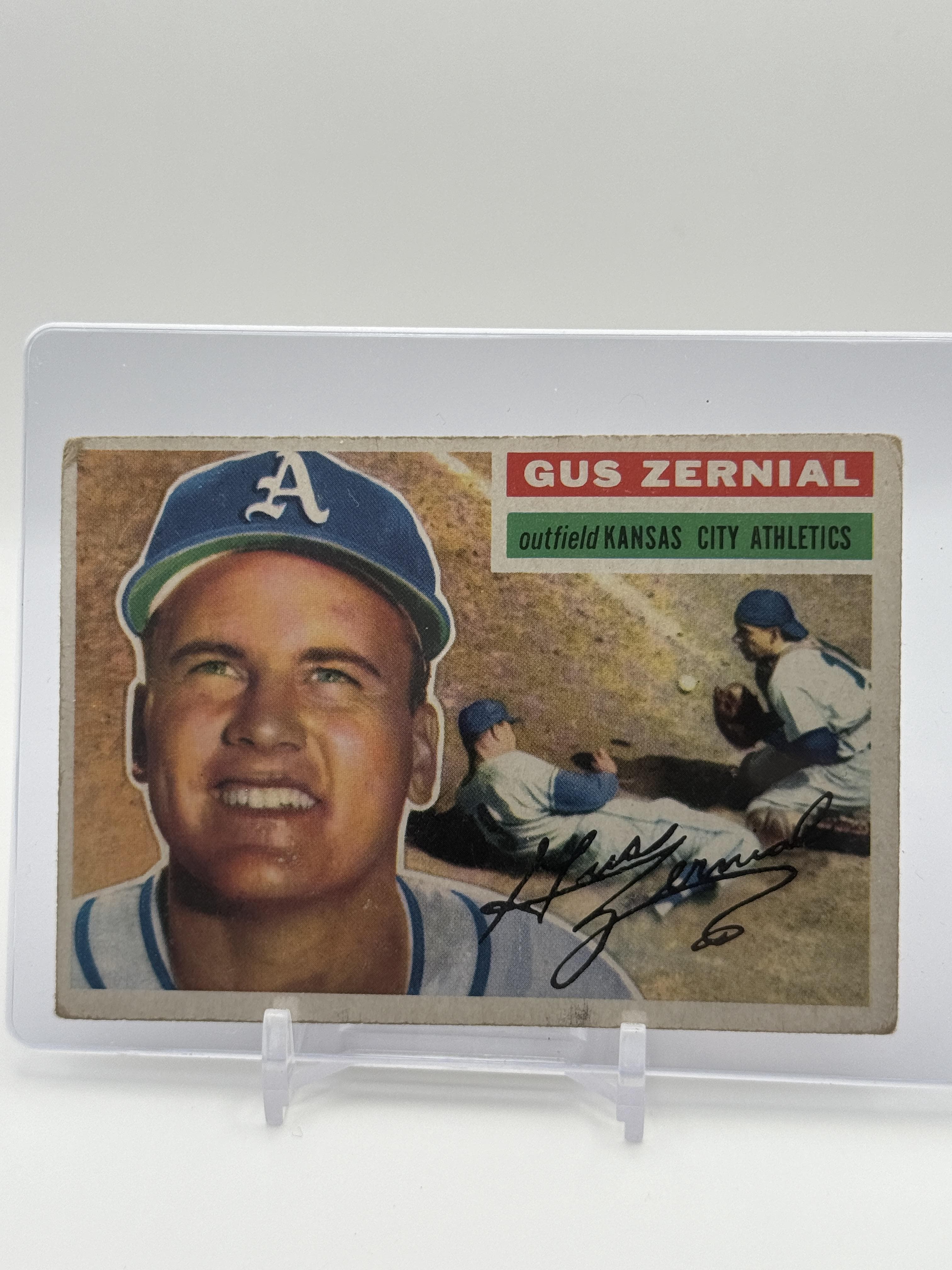 1956 Topps #45b Gus Zernial : Gray Back