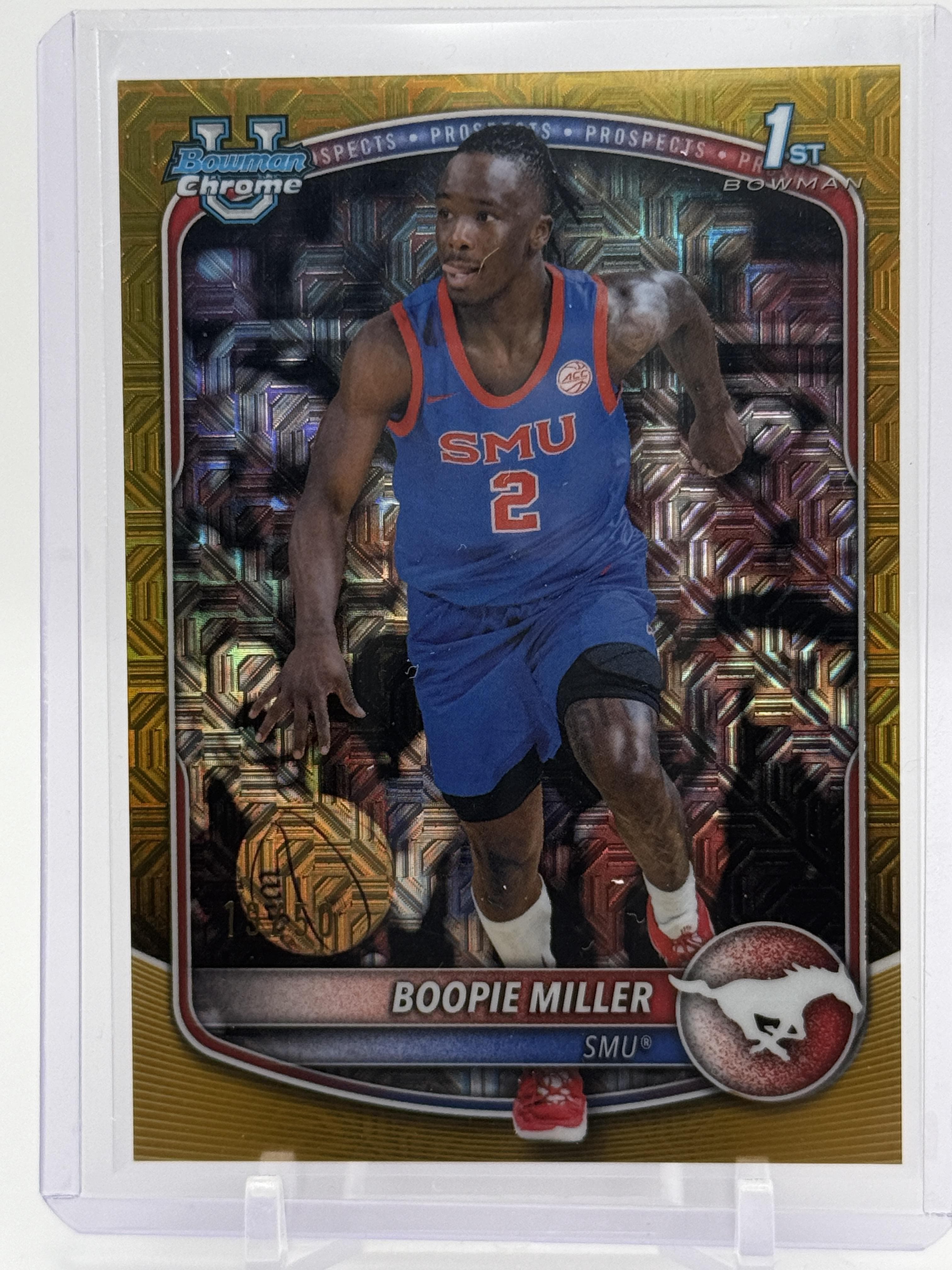 2025-26 Bowman #BCP-72 Boopie Miller Chrome Prospects Gold Geometric #/50