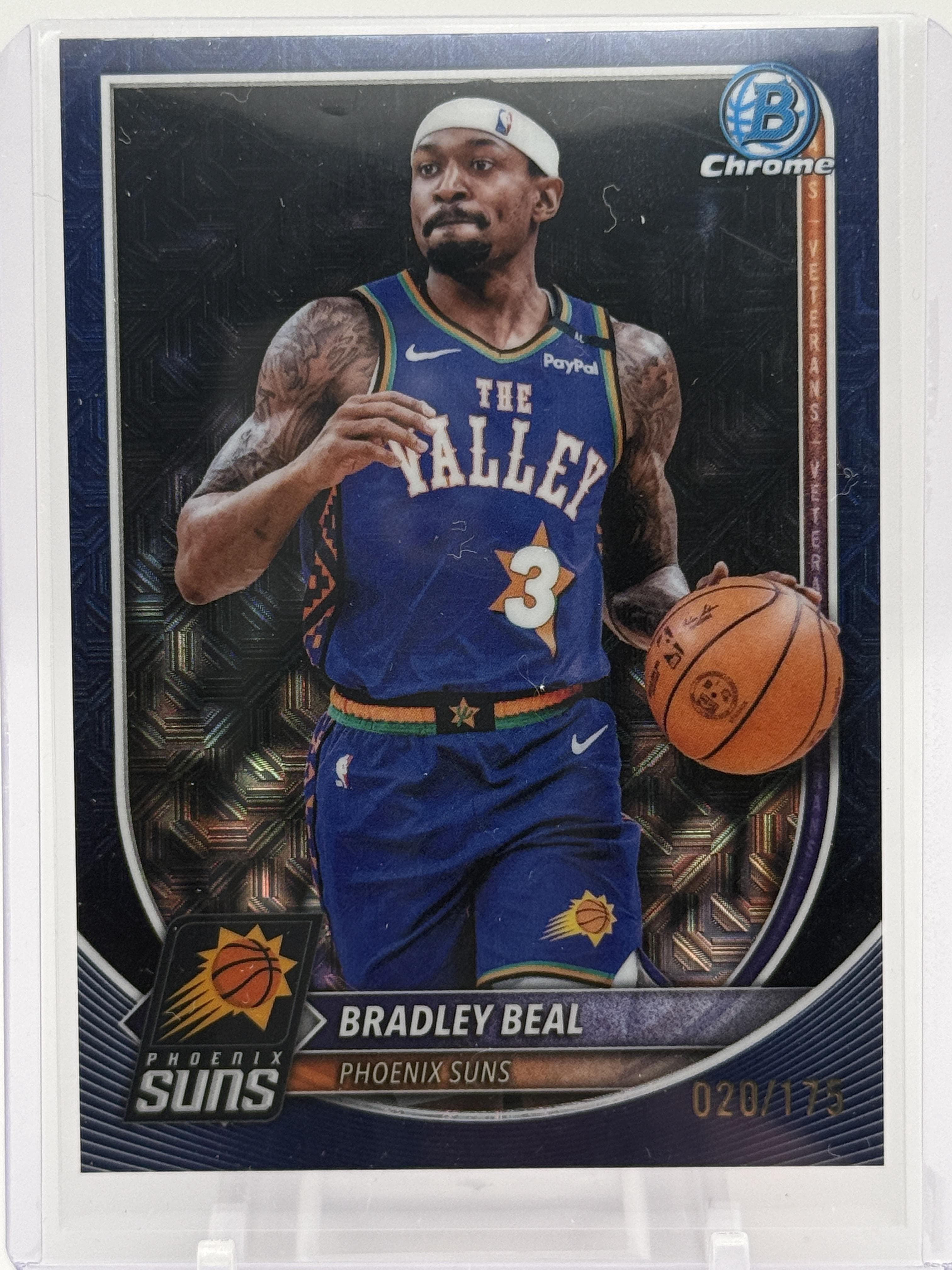 2025-26 Bowman #BCV-126 Bradley Beal Chrome Navy Mojo Refractor #/175