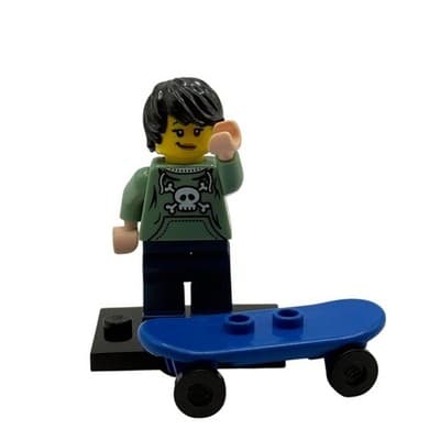 Skater Skateboard Series 1 CMF LEGO® Minifigure Mini Figure - WRONG HEAD