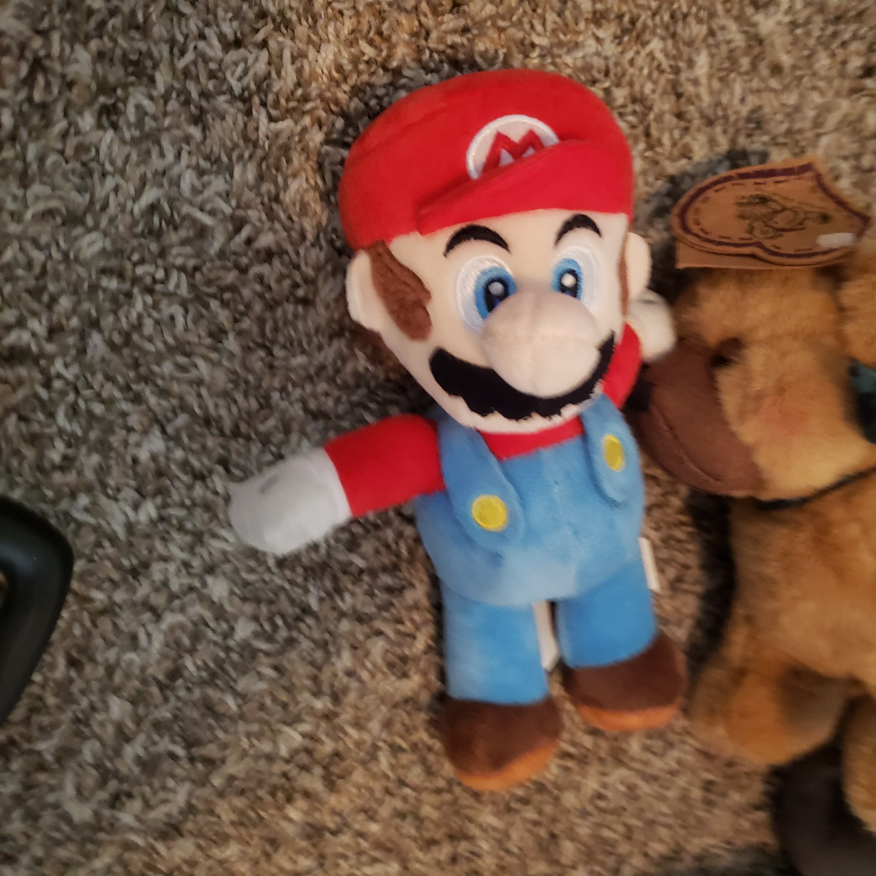 Super Mario Plush Toy with Red Hat and Overalls