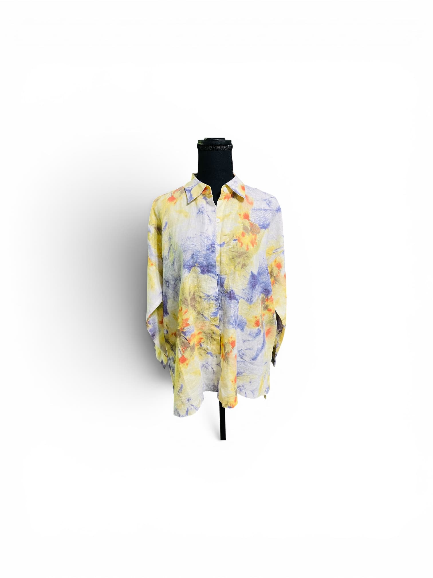 Go Silk Women’s Floral Button Up Blouse/Top