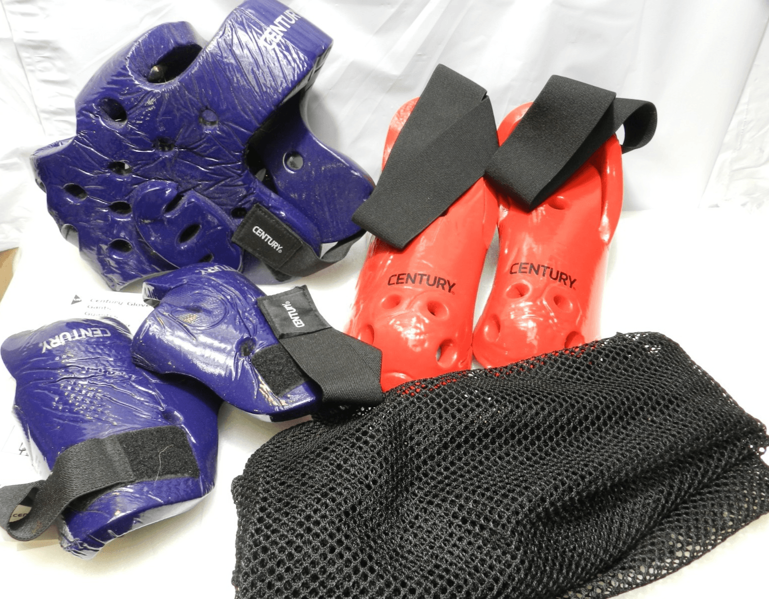 Century Youth Child Sparring Gear Martial Arts Headgear Hands Feet sz 5/6 E75M