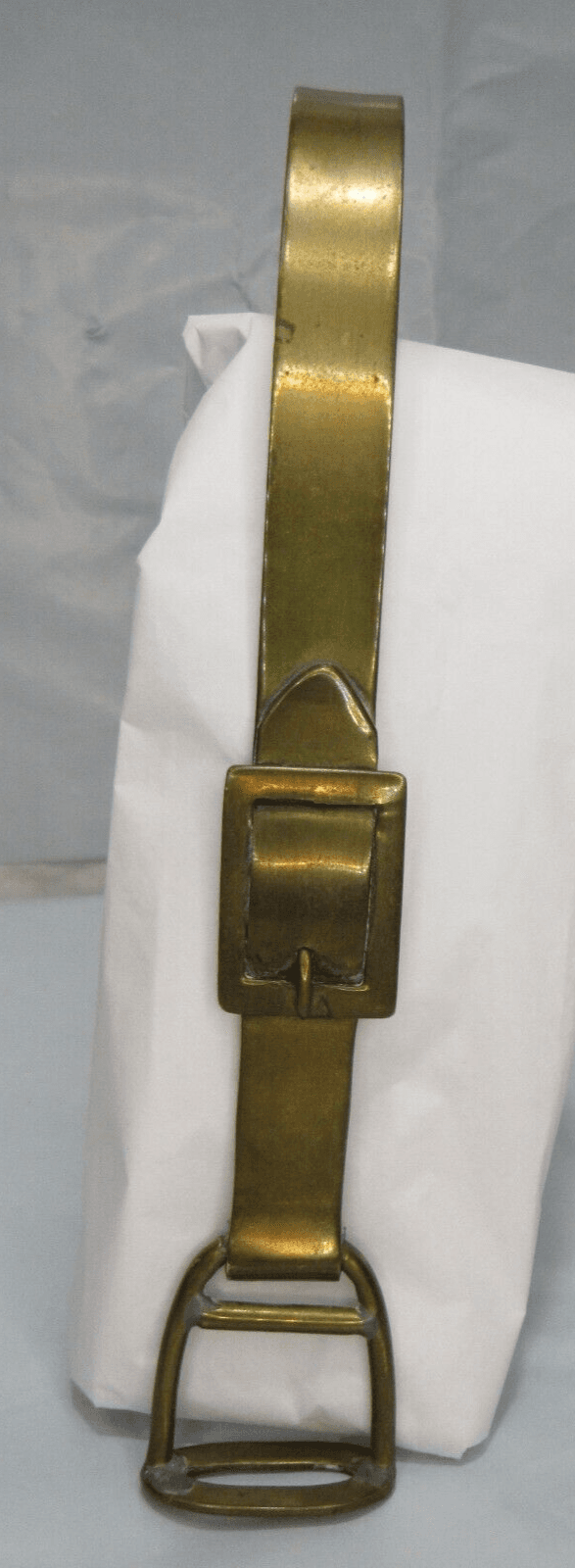 Rare Vintage Kentucky Tavern Bourbon Whiskey Stirrup Gold Plated Ice Tongs (O2S