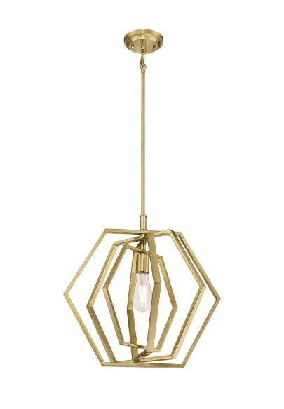 Westinghouse 63697 Pendant Light Champagne Brass Finish 1 Light K38