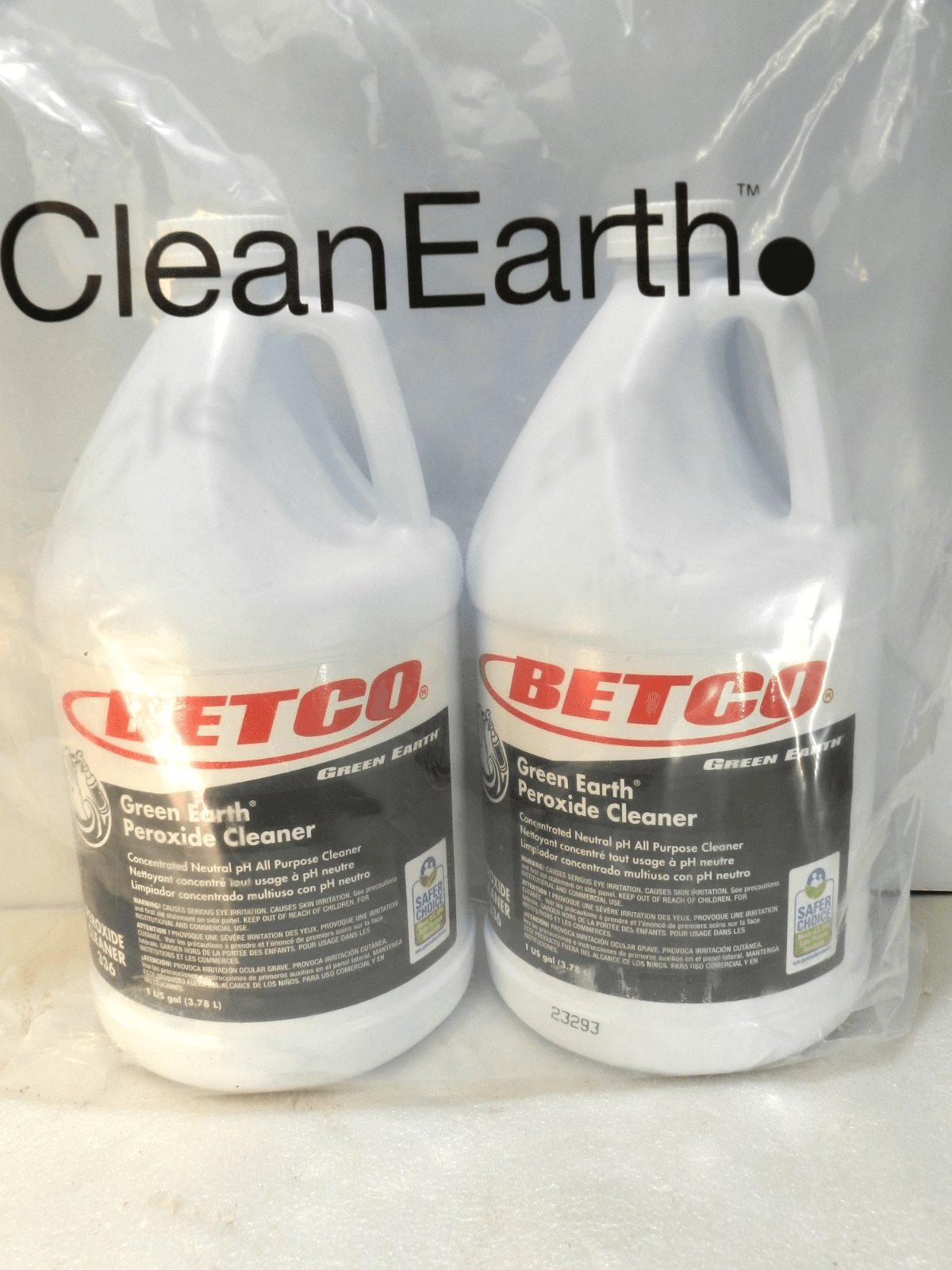 Betco Green Earth Peroxide Cleaner Fresh Mint Scent 128 Oz. 2/Carton 336