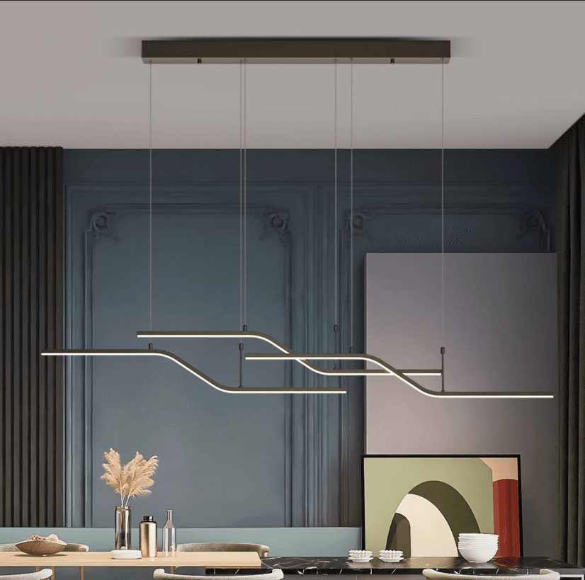 Lorisa 3 - Light LED Kitchen Island Pendant Modern Black Y48K