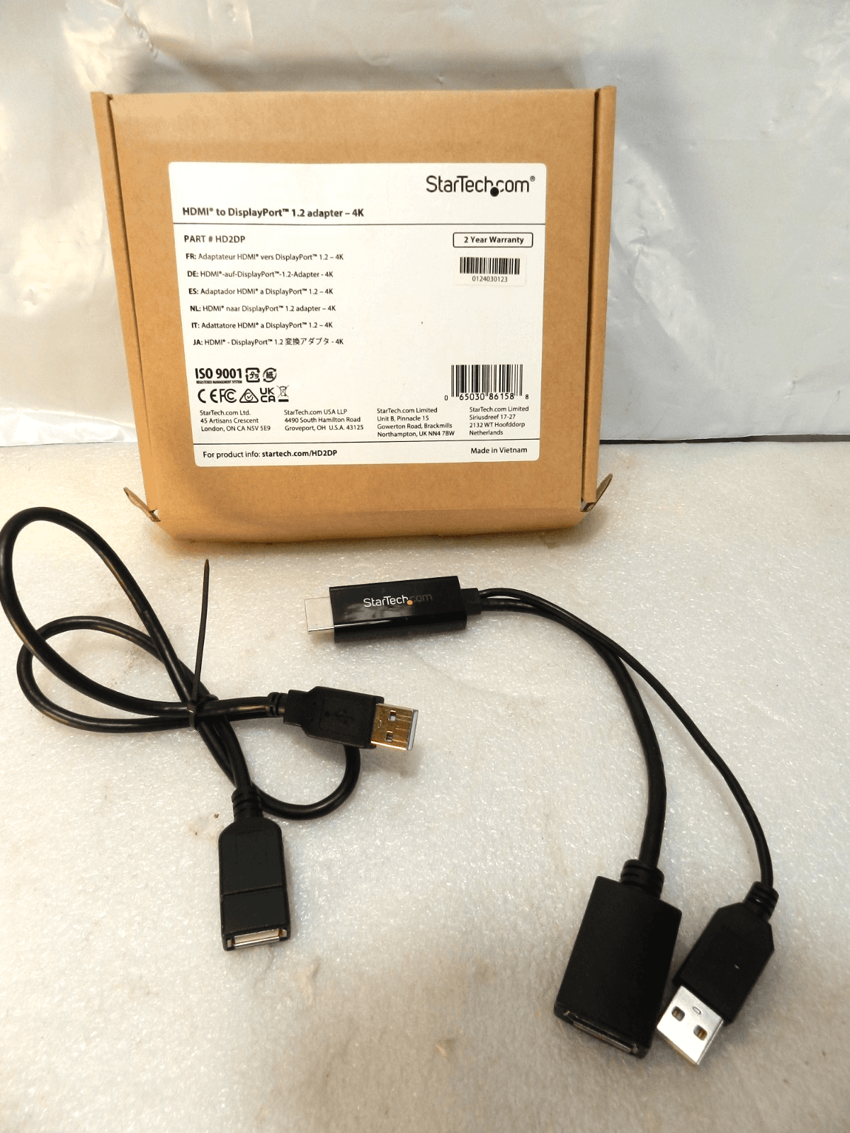 StarTech HDMI To DisplayPort 1.2 Adapter - 4K 30Hz - HD2DP (Y44K)