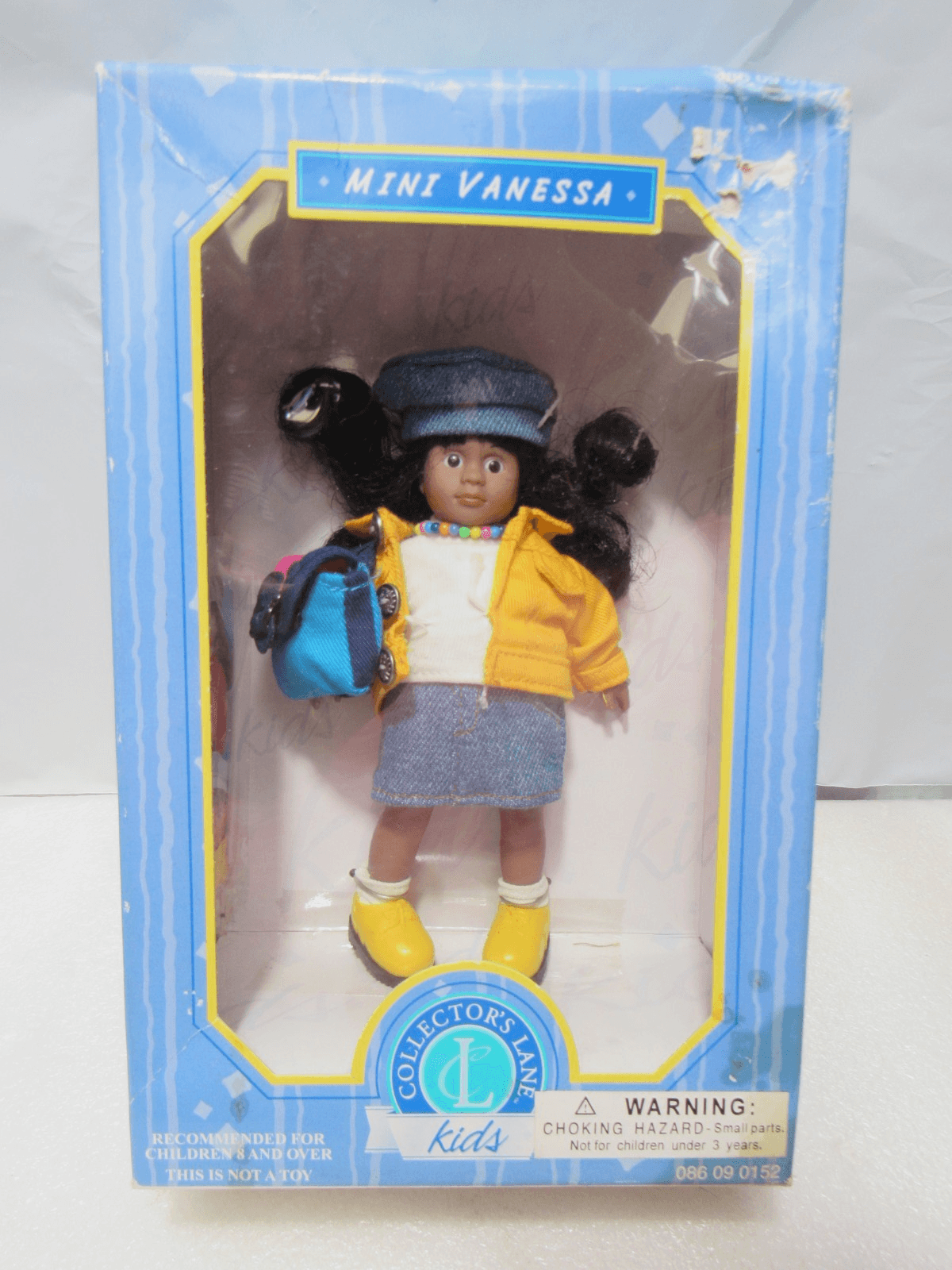 Vintage Collector's Lane Kids Mini Vanessa 6.5" Vinyl Doll Unopened (W60J)
