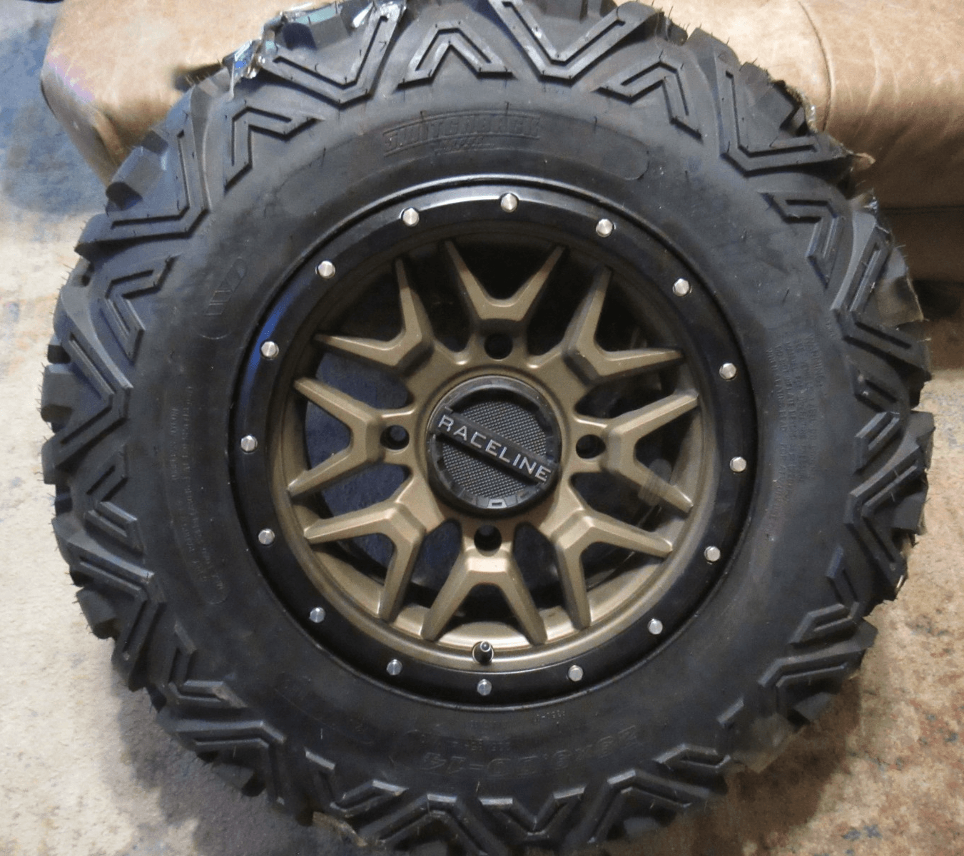 New Raceline Bronze Krank Wheel w/ Switchback Moose 29x9-14 Tire UTV (W63J)