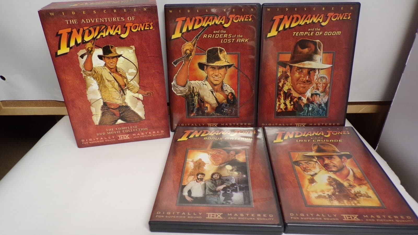 The Adventures of Indiana Jones: Complete DVD Movie Collection 4 Disc Box Set