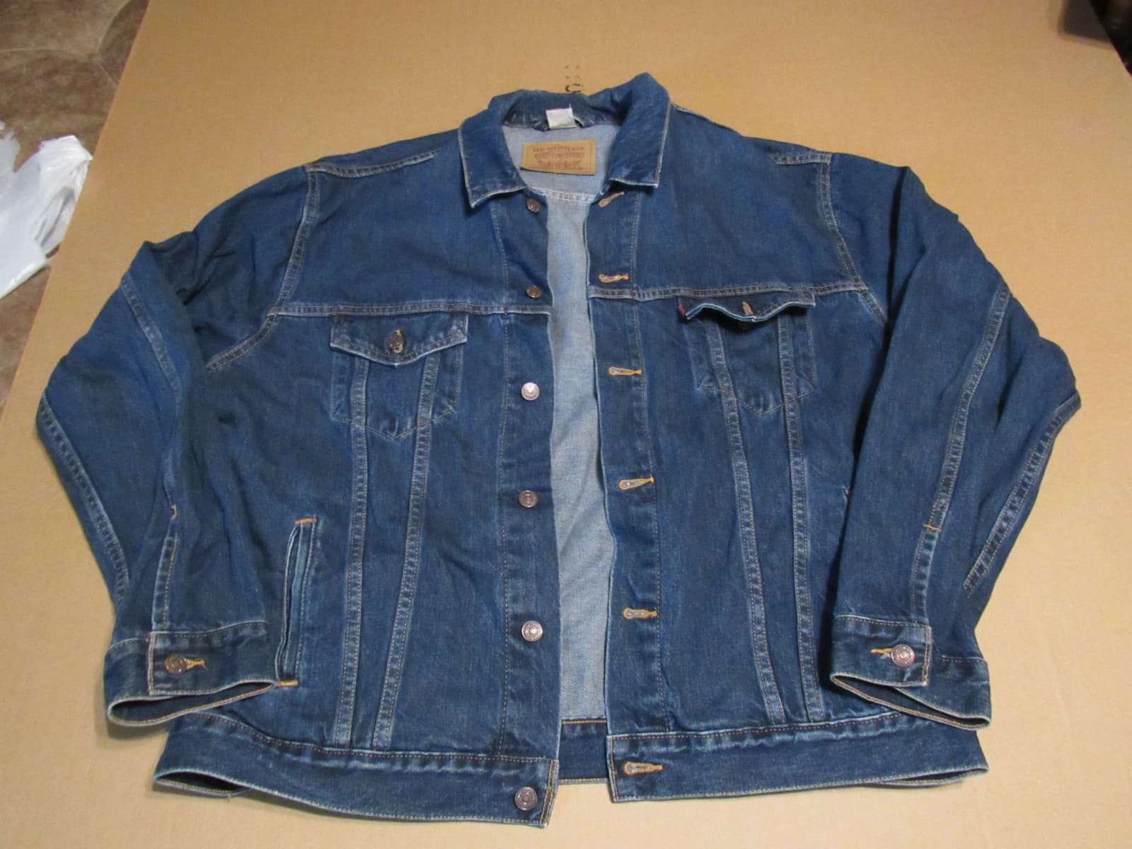 Vintage Levis Denim Trucker Denim Jacket Mens Size XL 70507-4886 90's (T81JJ)