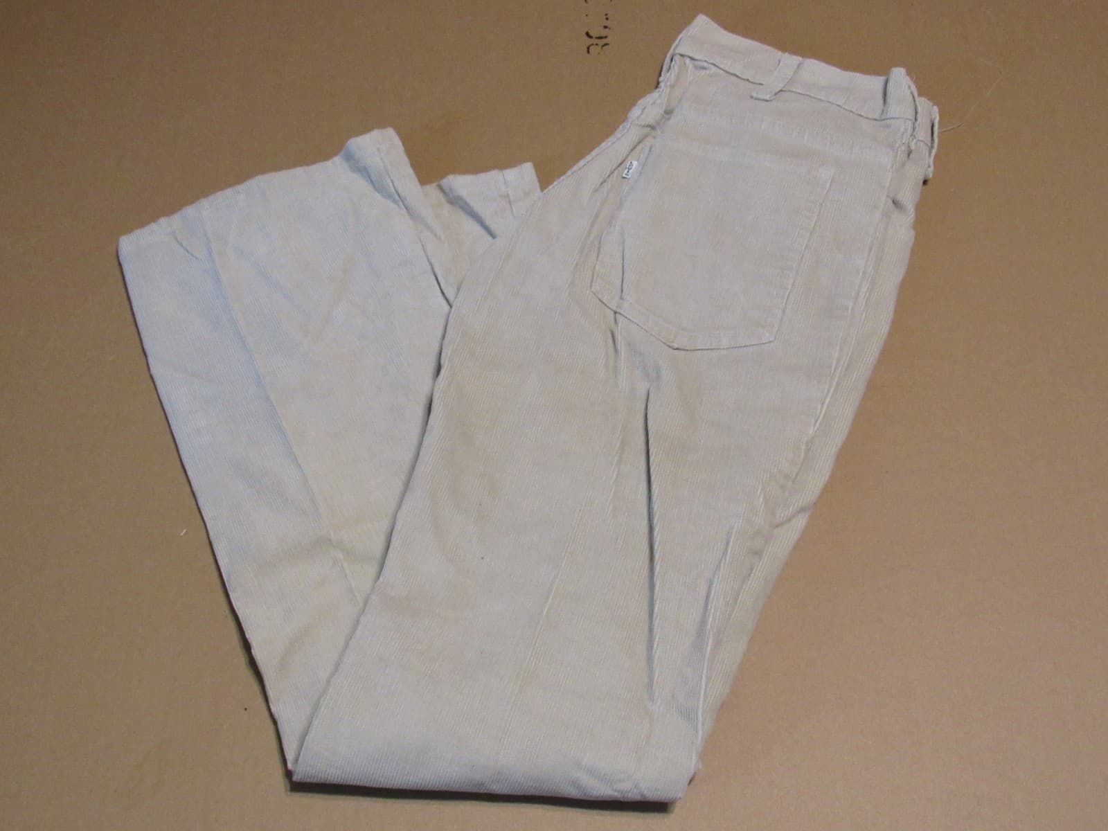 70s Levis 646-1522 Corduroy Pants 34x32 Tan Bell Bottoms Talon 42 Zipper (T88JJ