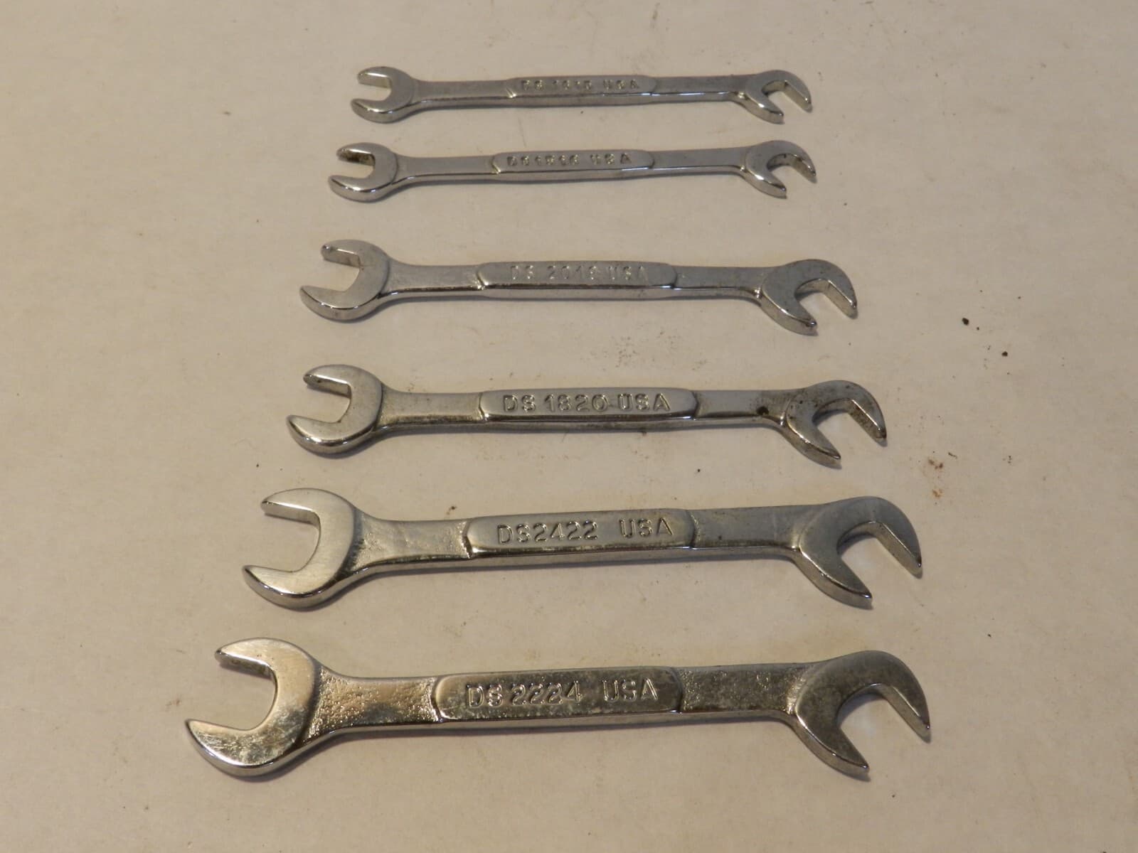 Snap On 6 PC Open End Ignition Wrench Set DS 2224 2422 1820 2018 1516 1615 i71
