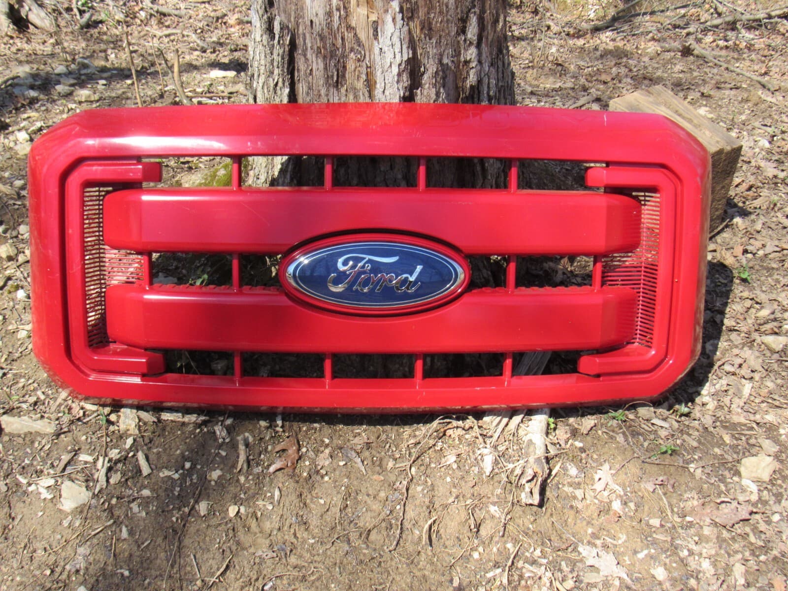 11-16 F250 Super Duty Front End Grille Grill Panel Bars RED OEM Factory W65JK