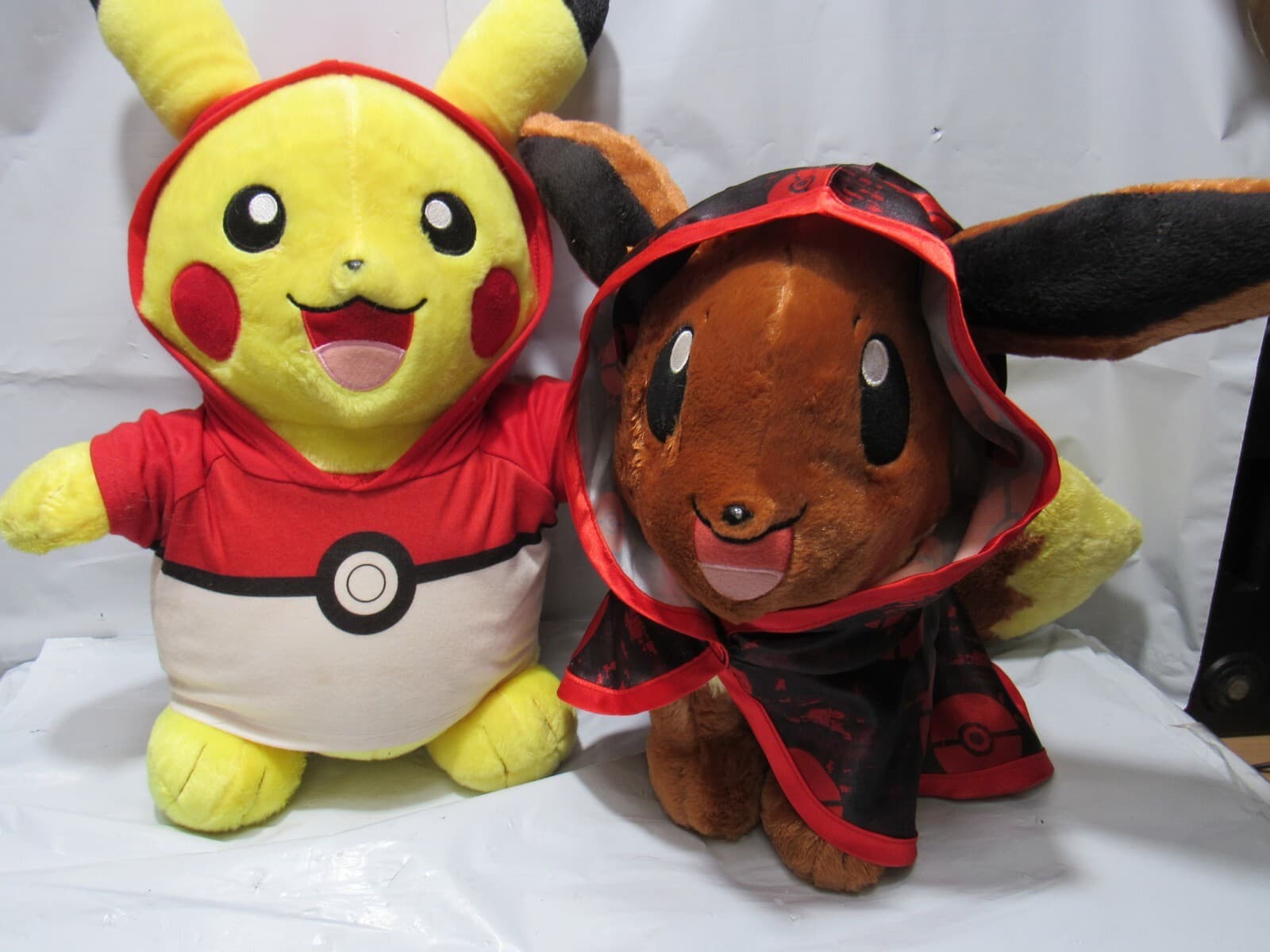 Build A Bear Pokemon Eevee / Pikachu Plush Stuffed Animal 16" Sound P36M